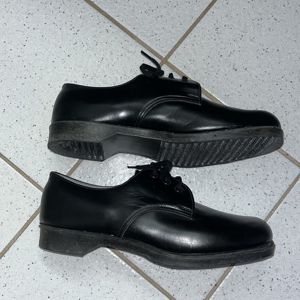 Kids Black Leather School Dress Shoes| Size 3 - Picture 3 of 8